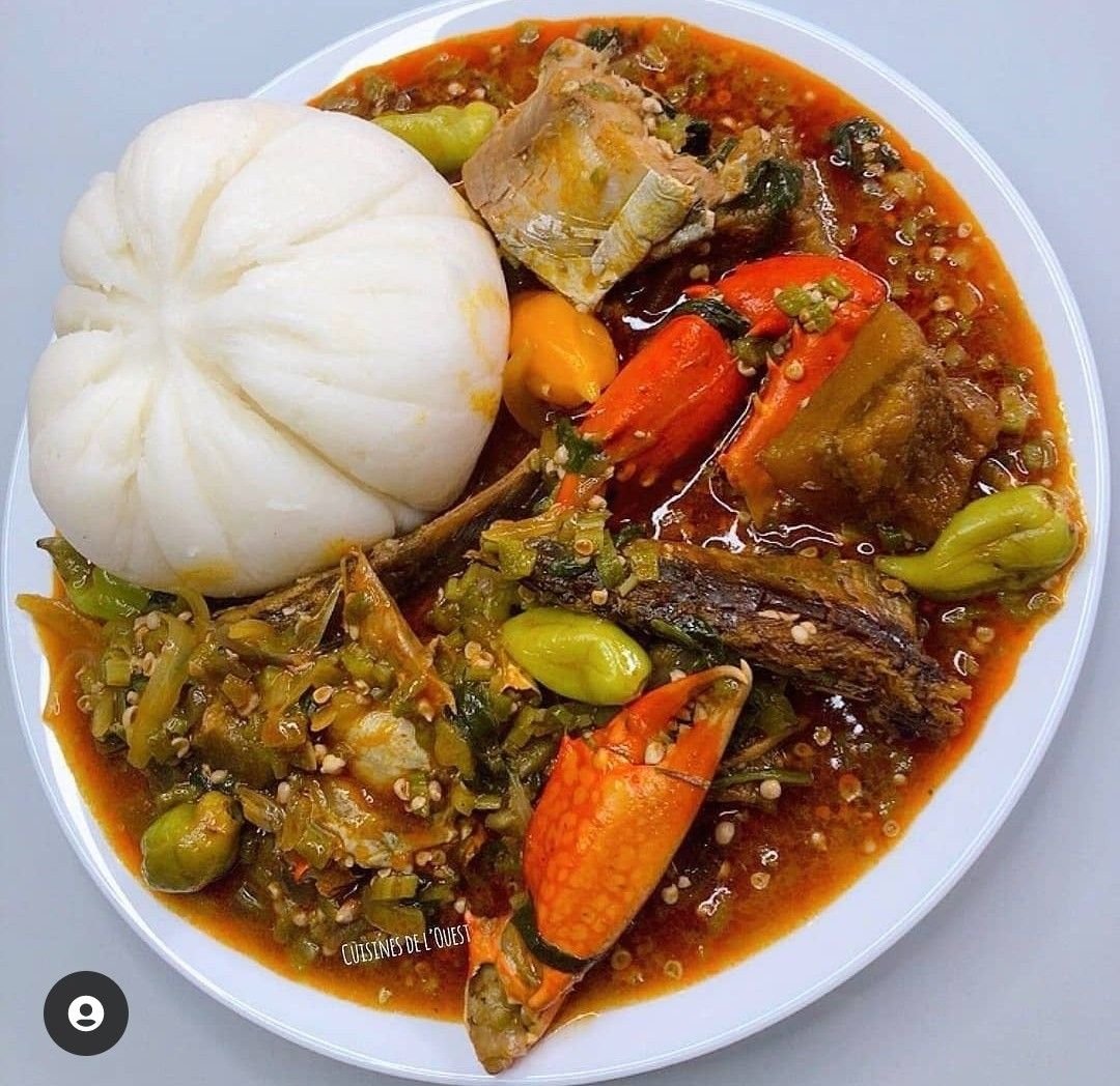 Traditional Ghanaian banku dish