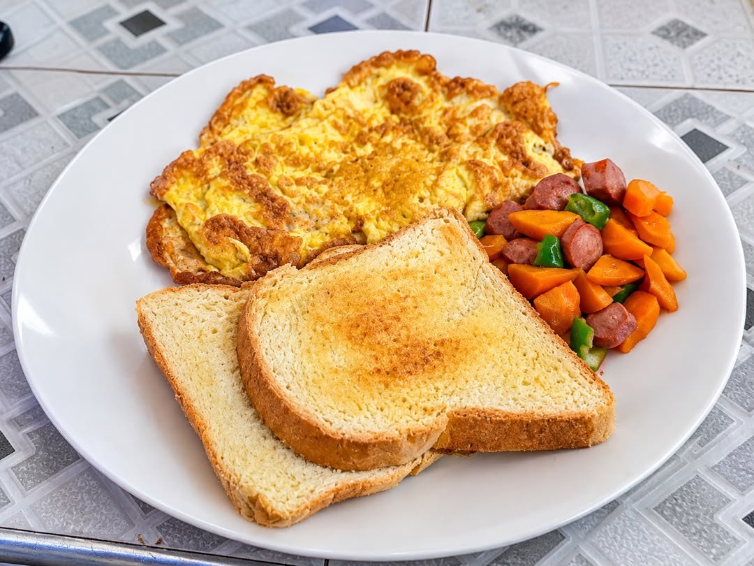 Breakfast served at the resort