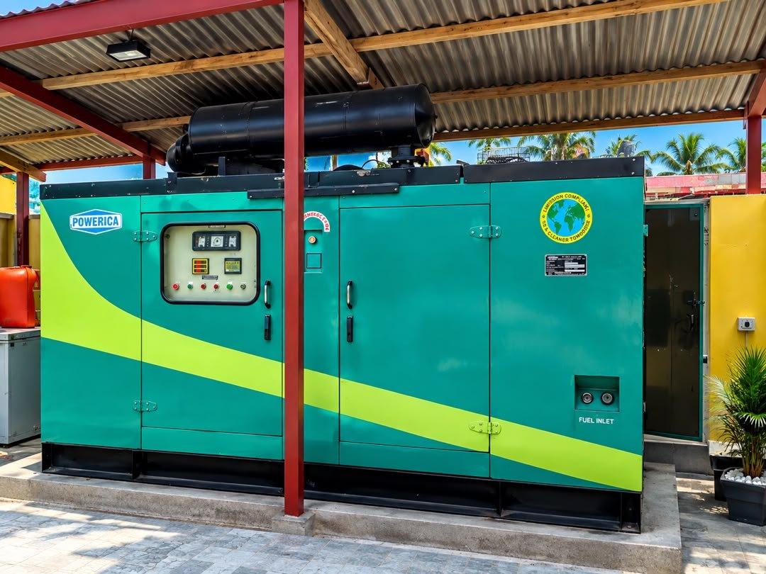 Backup power plant at the resort